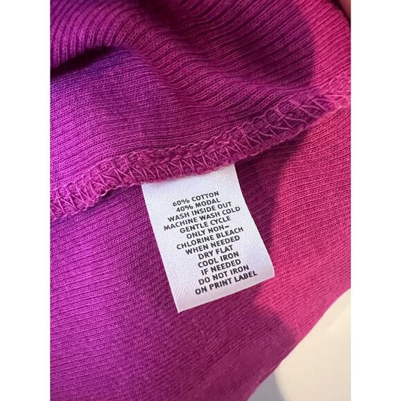 Loft Ann Taylor Women's Size L Sleeveless Tank Top Purple Magenta Ruffle Front - Picture 8 of 15